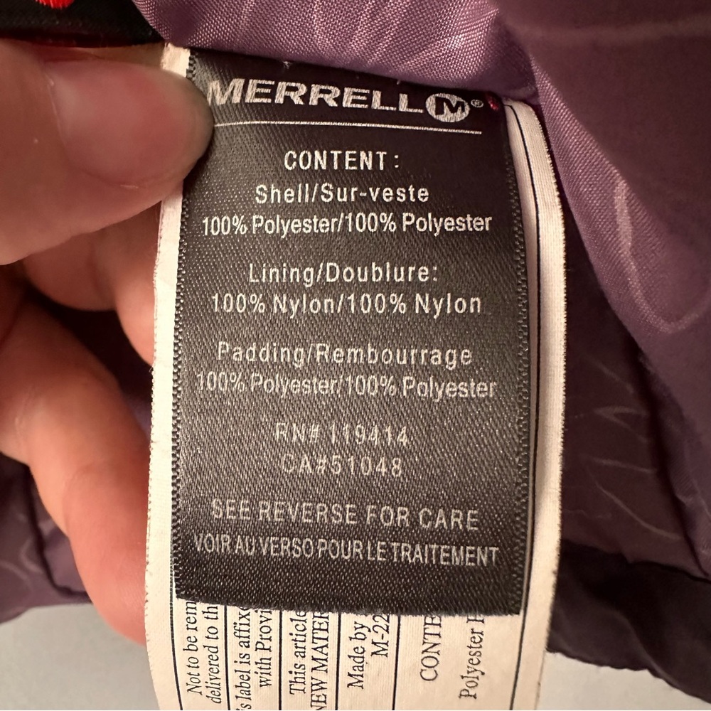 Merrell PrimaLoft Quilted Jacket | Purple - Picture 13 of 16